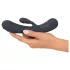 You2Toys - Oh! Rabbit vibrator s ručicom za klitoris (crni)