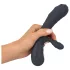 You2Toys - Oh! Rabbit vibrator s ručicom za klitoris (crni)