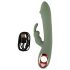 You2Toys - vibrator s klitoralnim nastavkom (zeleni)