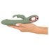 You2Toys - vibrator s klitoralnim nastavkom (zeleni)