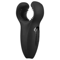   Rebel - vibrator za glavić penisa s pokretnom ručkom i vibracijom - crni