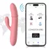 Svakom Mora Neo - aplikacijom upravljani vibrator s kuglicama i nastavkom za klitoris (rozi)