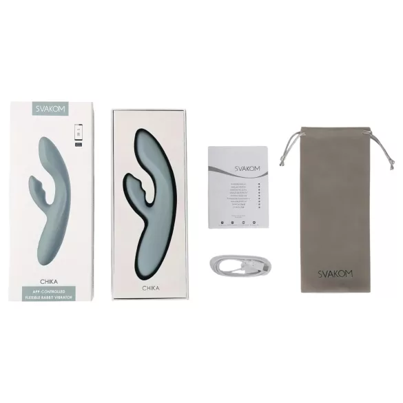 Svakom Chika - vibrator s rukom za klitoris, upravljan aplikacijom (sivi)
