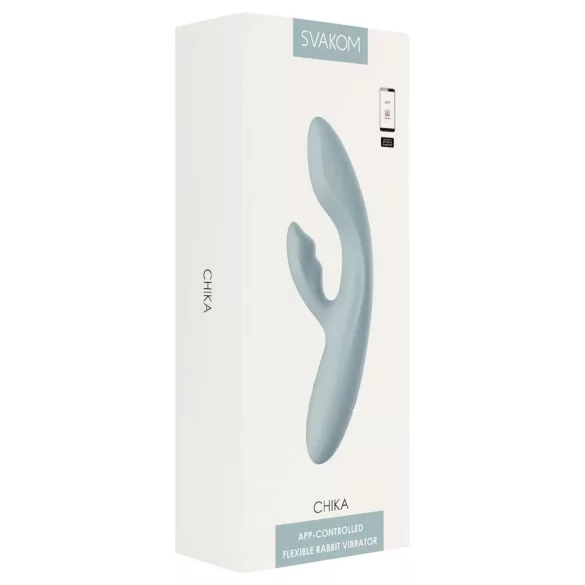 Svakom Chika - vibrator s rukom za klitoris, upravljan aplikacijom (sivi)