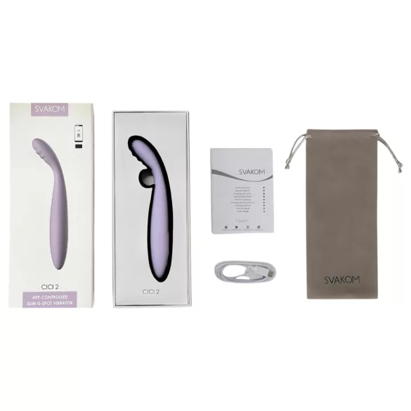 Svakom Cici 2 - vibrator za G-točku - inteligentni - silikon - ljubičasti
