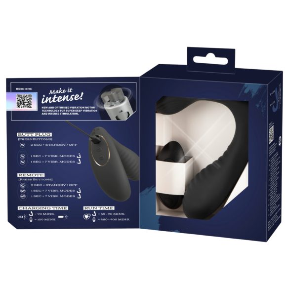 Intense - daljinski upravljani vibrator za prostatu (crni)