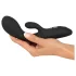 You2Toys Intense - G-točka vibrator s rukohvatom za klitoris (crni)