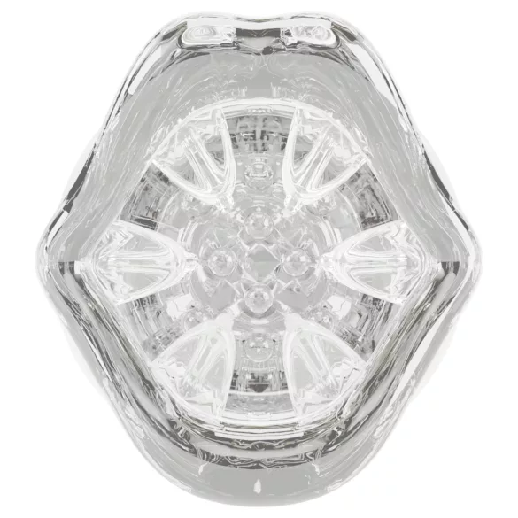 Stroker - masturbator s vibracijom i rotacijom - prozirno