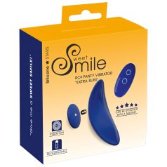   Smile - vibrator za gaćice s daljinskim upravljanjem - ekstra tanak - plavi