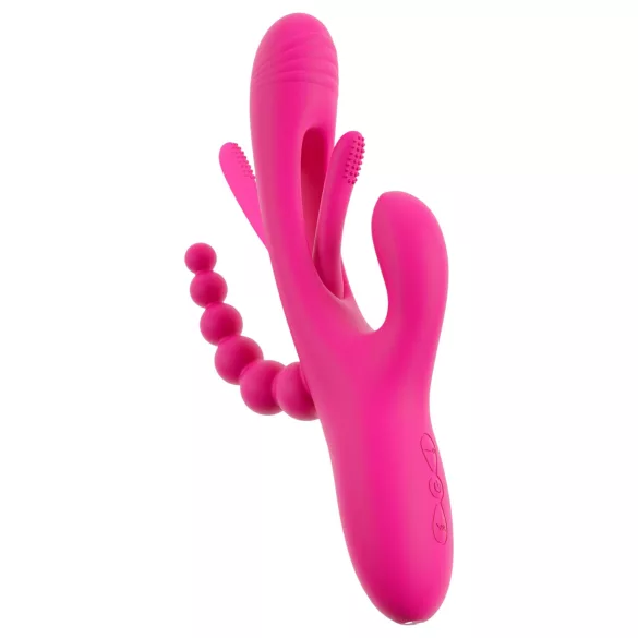 SMILE - vibrator s tri kraka i jezikom - ružičasti