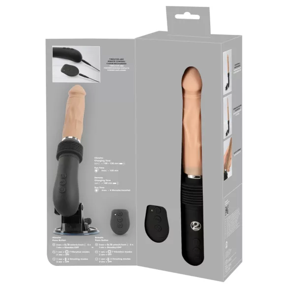 You2Toys - Luksajući vibrator s daljinskim upravljačem - natur