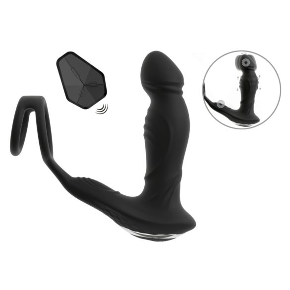 Rebel - potiskivač prostate vibrator (crni)