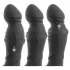 Rebel - vibrator za prostatu s funkcijom potiskivanja - crni