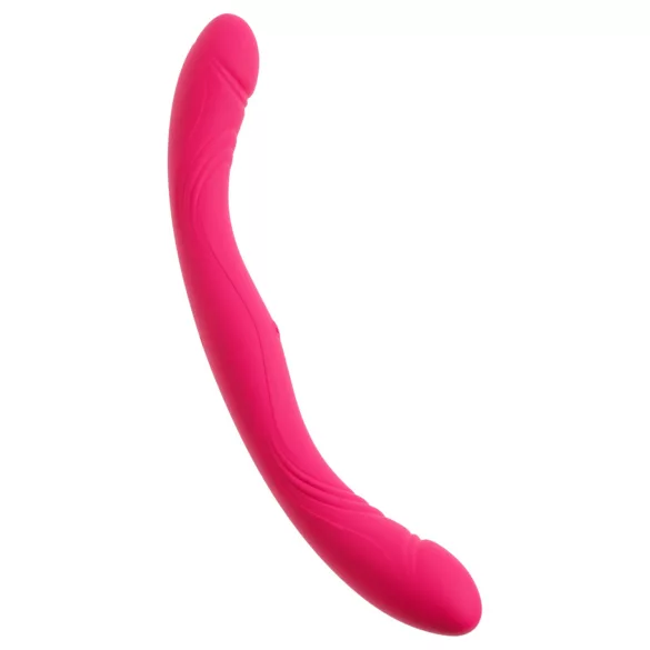 Couples Choice - vibrator za parove s dvostrukim završetkom - silikon - roza