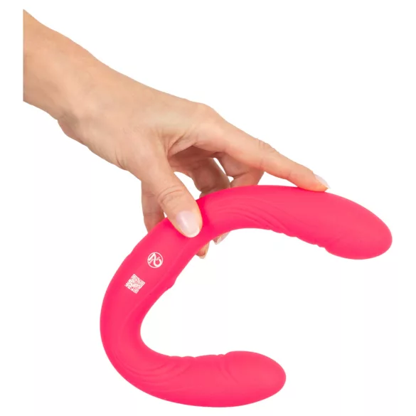 Couples Choice - vibrator za parove s dvostrukim završetkom - silikon - roza