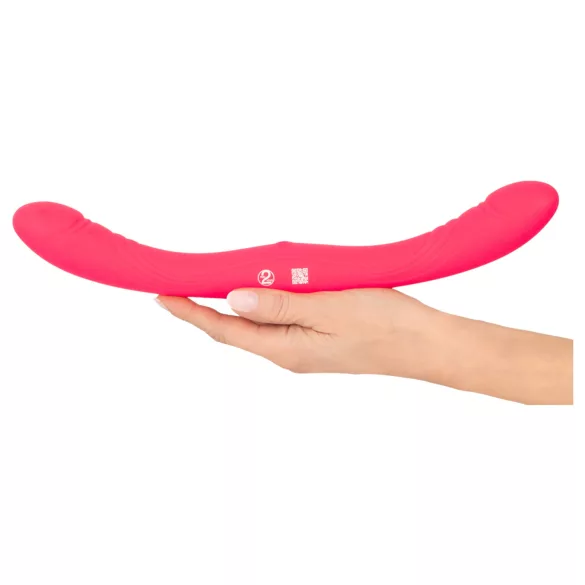 Couples Choice - vibrator za parove s dvostrukim završetkom - silikon - roza