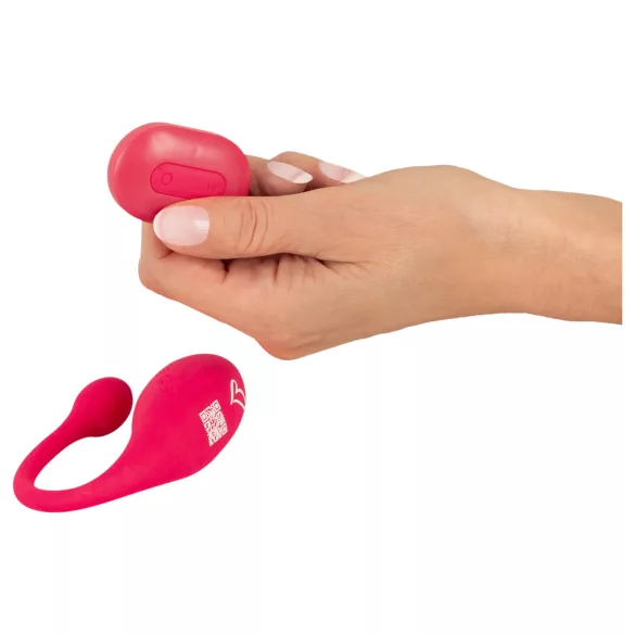 Beau Coeur Coral - vibrirajuće jaje s daljinskim upravljačem (roza)