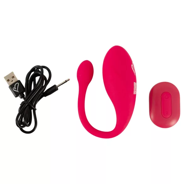 Beau Coeur Coral - vibrirajuće jaje s daljinskim upravljačem (roza)