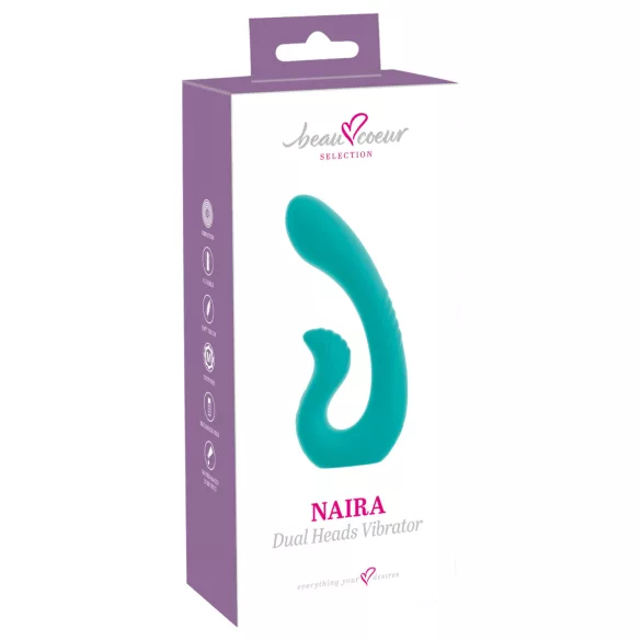 Beau Coeur Naira - vibrator za G-točku i klitoris - zelena