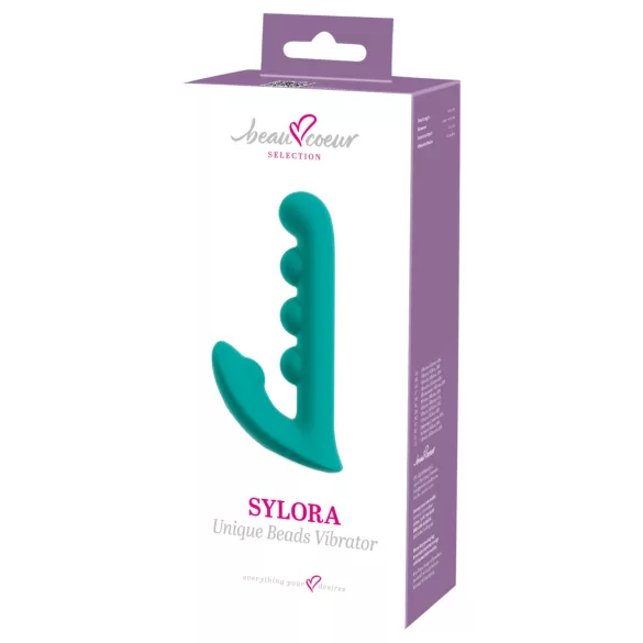 Beau Coeur Sylora - perlasti 2u1 vibrator (zeleni)