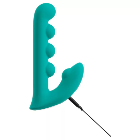 Beau Coeur Sylora - perlasti 2u1 vibrator (zeleni)