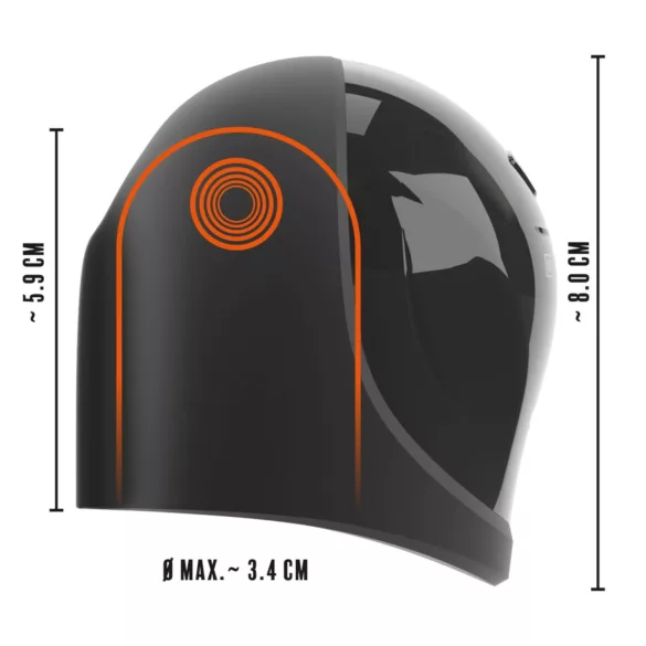 Rebel - vodootporni vibrator za glavić - crni