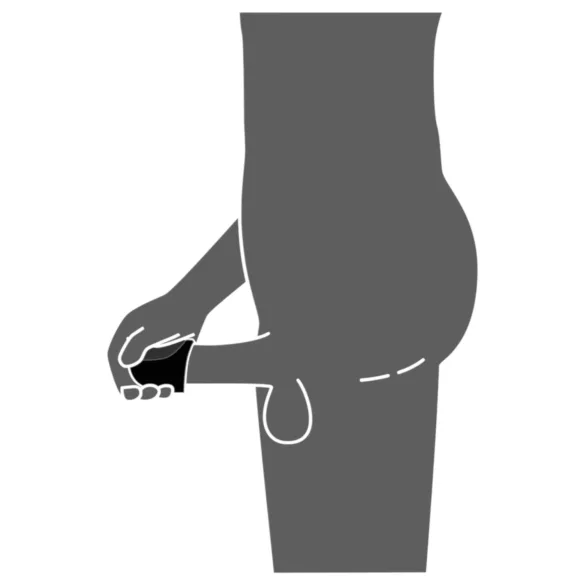 Rebel - vodootporni vibrator za glavić - crni