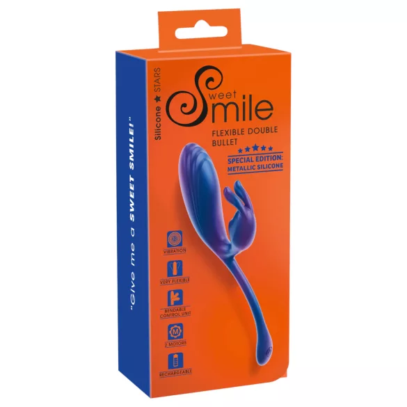 Smile - Vibrator za G-točku i klitoris - plavi