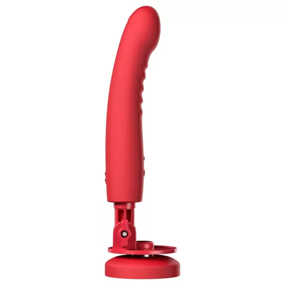 Lovense Mission 2 - Aplikacijom upravljani vibrator s vakuumskom čašicom (crveni)