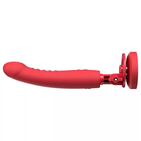 Lovense Mission 2 - Aplikacijom upravljani vibrator s vakuumskom čašicom (crveni)
