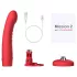 Lovense Mission 2 - Aplikacijom upravljani vibrator s vakuumskom čašicom (crveni)