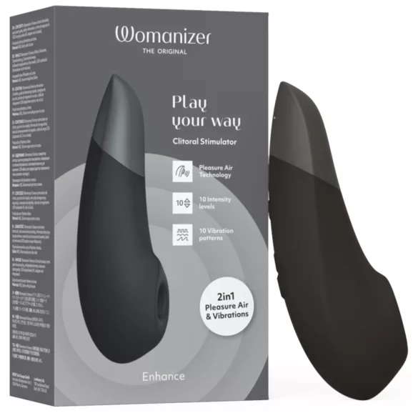 Womanizer Enhance 2u1 stimulator klitorisa zračnim valovima + vibrator (crni)