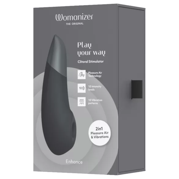 Womanizer Enhance - stimulator klitorisa na zračne valove - crni