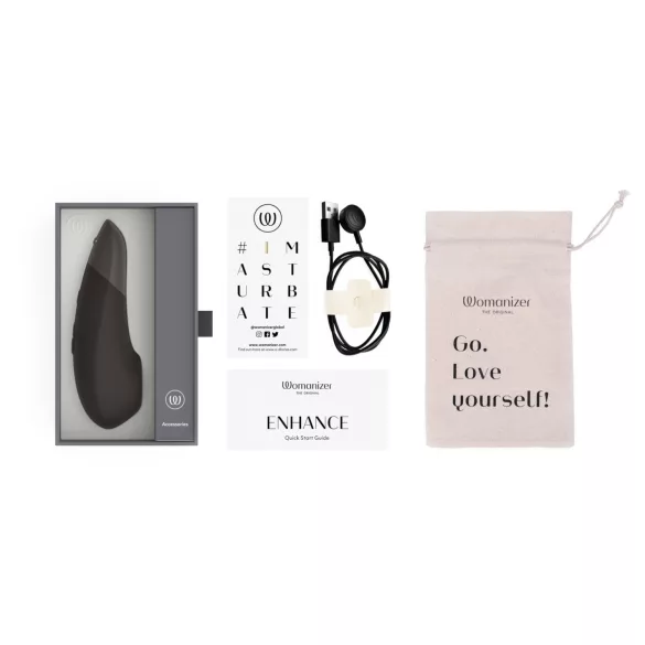 Womanizer Enhance 2u1 stimulator klitorisa zračnim valovima + vibrator (crni)