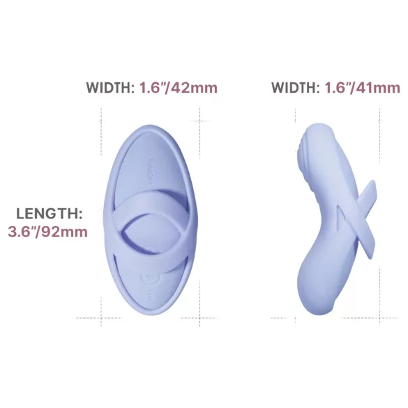 Svakom - Uljni vibratori - Pametni uložak - silikon plavi