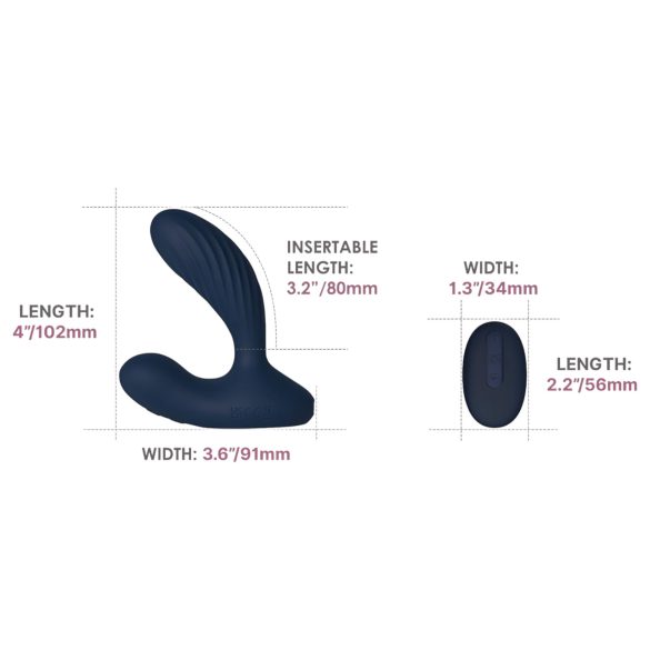 Svakom Vick Neo 2 - pametni analni vibrator (plavi)