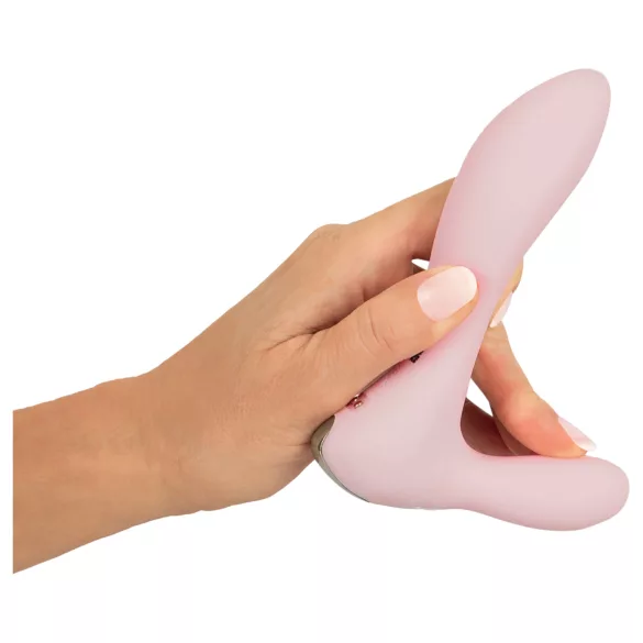 Beau Coeur Cerya - mini vibrator s rukom za klitoris - svijetloružičasti