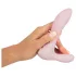 Beau Coeur Cerya - mini vibrator s rukom za klitoris - svijetloružičasti