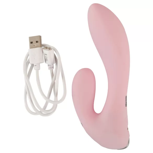 Beau Coeur Cerya - mini vibrator s rukom za klitoris - svijetloružičasti