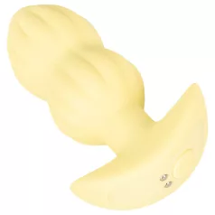 Cuties Mini - analni vibrator sa rebrima - žuti