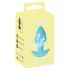 Cuties Mini - analni vibrator plug - vibrirajući - silikon plava