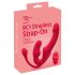You2Toys Strapless - trostruki vibrirajući dildo bez remena (rozi)