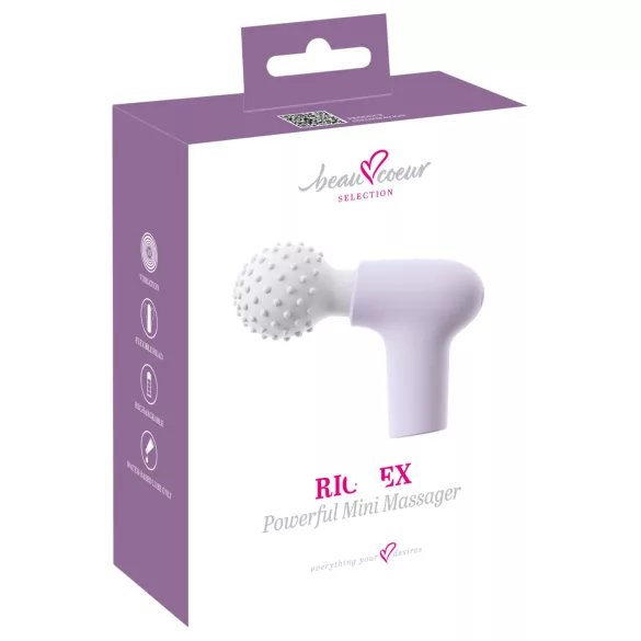 Beau Coeur Rionex - mini vibrator za masažu - ljubičasta