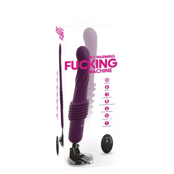 You2Toys - tjerajući vibrator s daljinskim upravljačem i zagrijavanjem (ljubičasti)