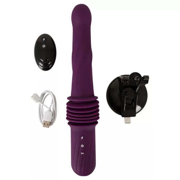 You2Toys - tjerajući vibrator s daljinskim upravljačem i zagrijavanjem (ljubičasti)