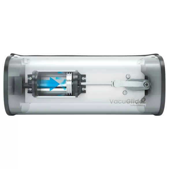 VacuGlide 2 - automatski, mrežni muški luksuzni masturbator (srebrni)
