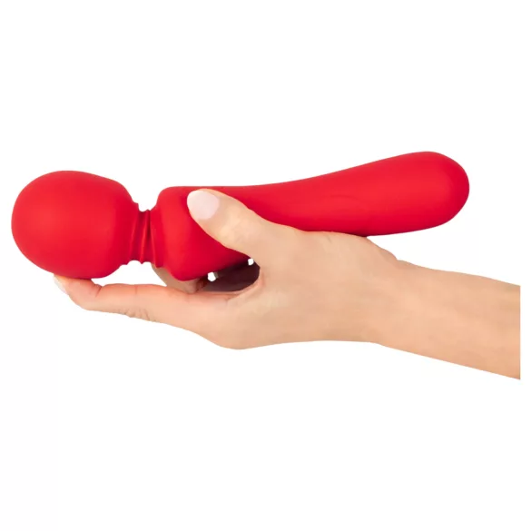 Sweet Smile - bežični, vodootporni wand vibrator (crveni)