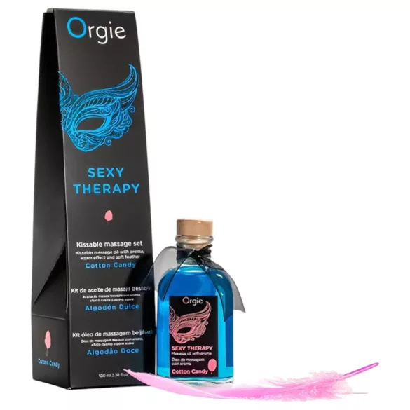 Orgie Sexy Therapy - set za masažno ulje - okus vata šećer