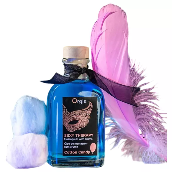 Orgie Sexy Therapy - set za masažno ulje - okus vata šećer