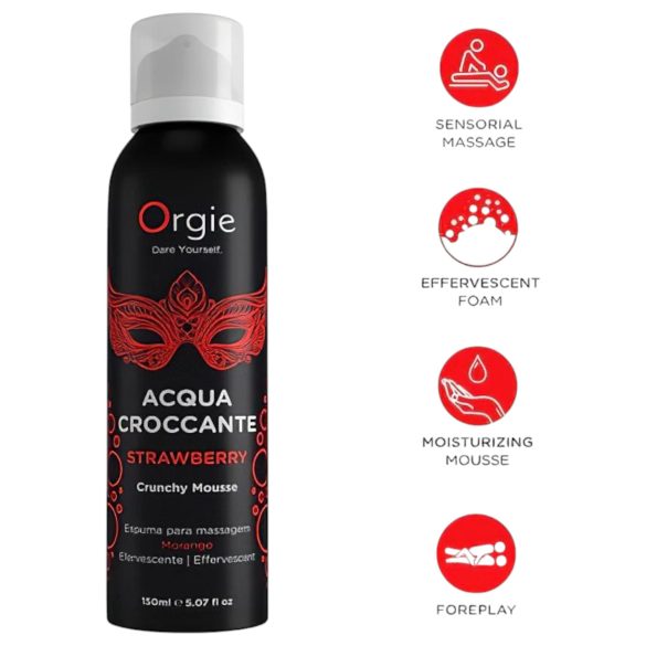 Orgie Acqua Croccante - masažna pjena - jagoda - 150ml